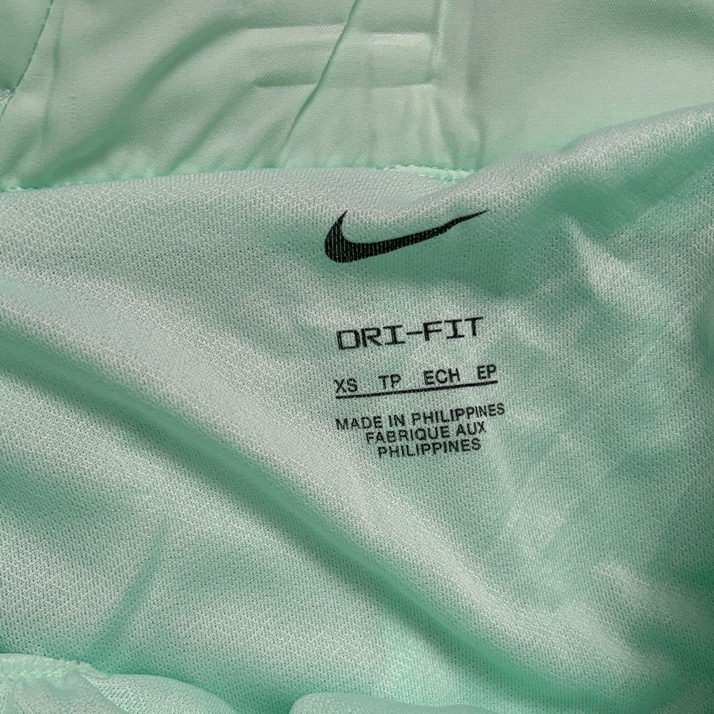 Nike Women's Light Green Athletic Shorts - Picture 2 of 4